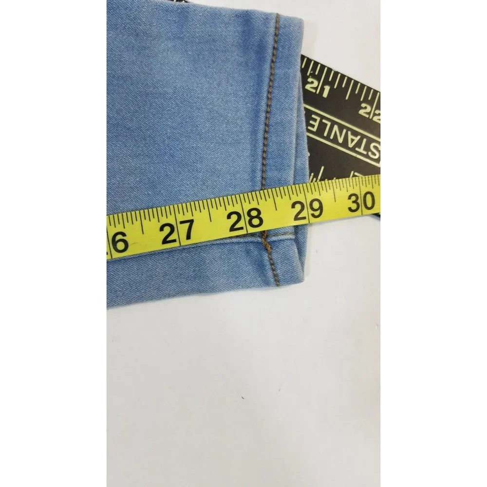 No Bounderies Womens Jeans size 1 High Rise Skinny size 1 light blue mom jeans